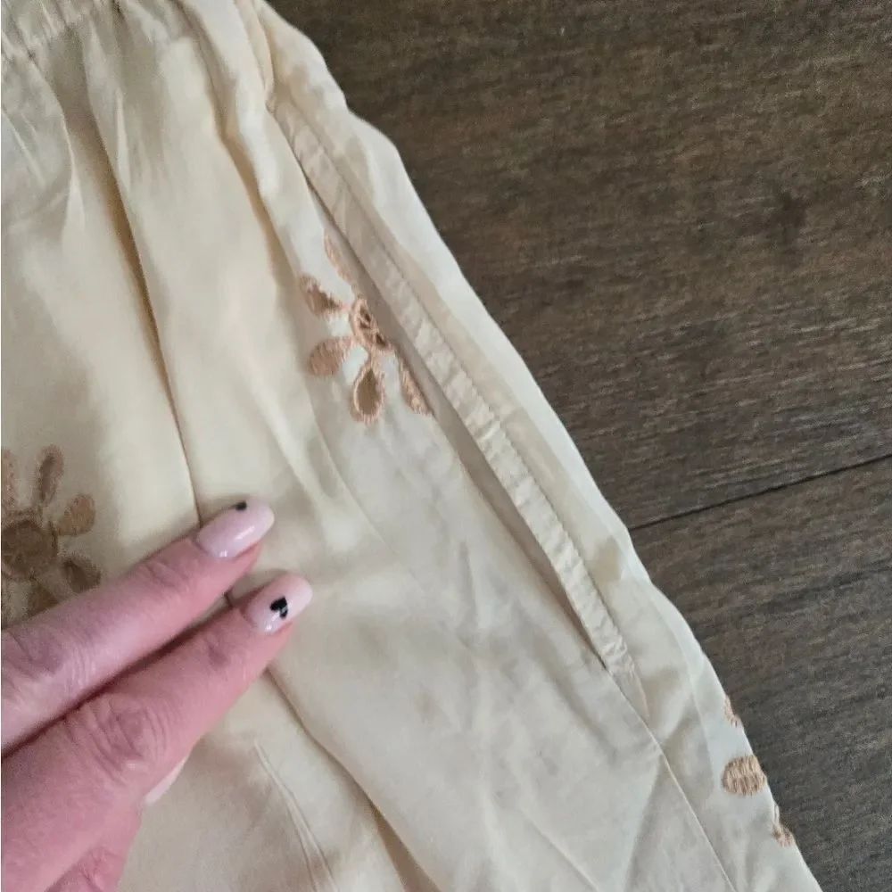 Zara ZW Embroidered Wide Leg Pants size M - Picture 11 of 11